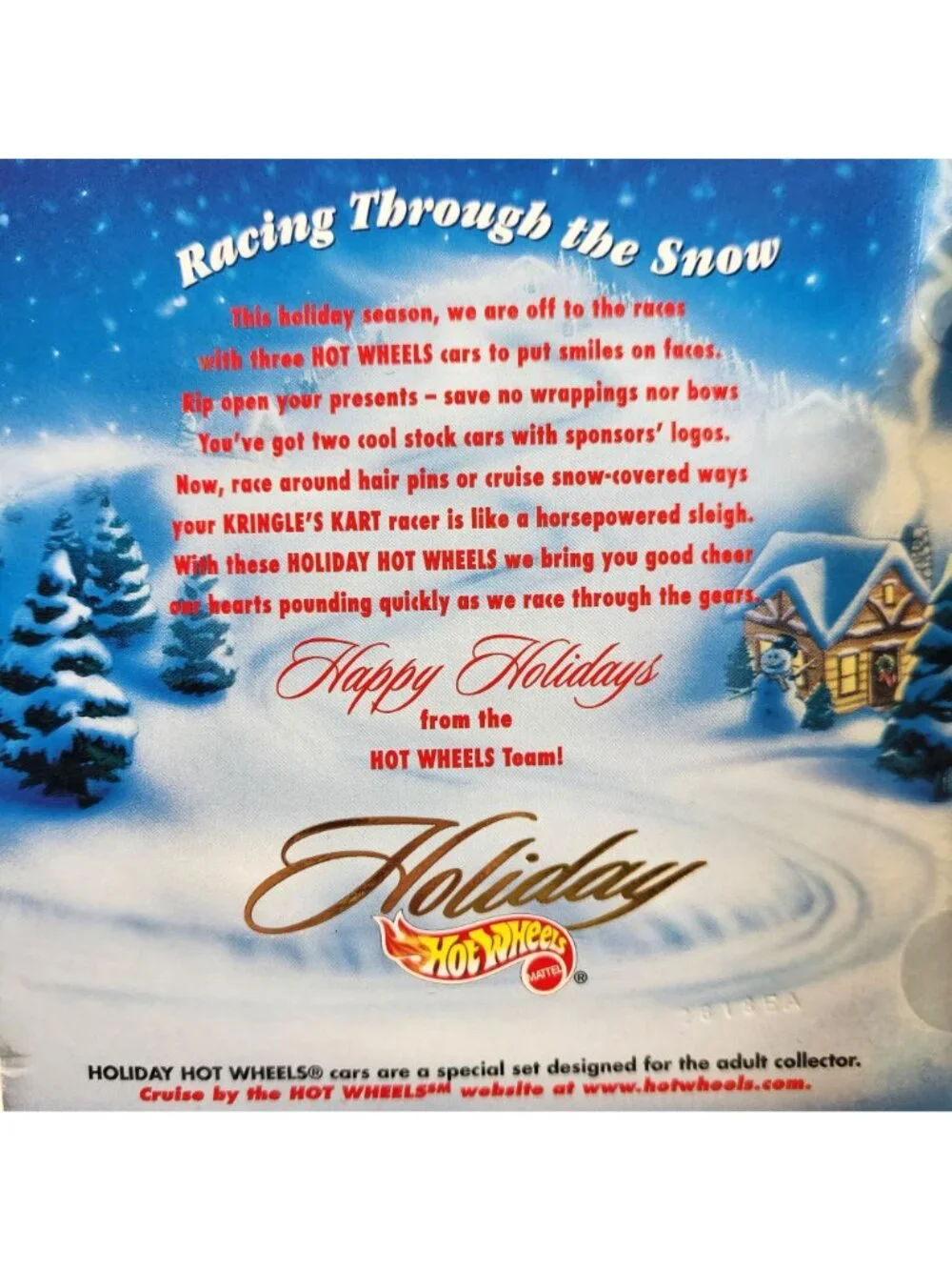 Hot Wheels Holiday Series IV Set Of 3 Exclusive Holiday Vehicles In Original Pac
